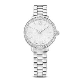 Swarovski Matrix 3-link rannekello, hopeanväri ja kirkkaat kristallit, 5706182