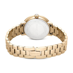 Swarovski Matrix 3-link rannekello, samppanjakullanväri ja kirkkaat kristallit, 5715026