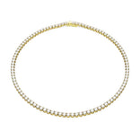 Swarovski Matrix Tennis kaulakoru, koko M, keltakullanväri ja kirkkaat kristallit 5681795