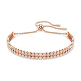 Swarovski Matrix Tennis rannekoru, ruusukullanväri ja kirkkaat kristallit, 5677823