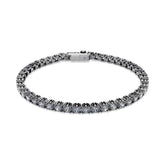 Swarovski Matrix Tennis rannekoru, tumma metalli ja kirkkaat kristallit