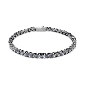 Swarovski Matrix Tennis rannekoru, tumma metalli ja kirkkaat kristallit