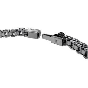 Swarovski Matrix Tennis rannekoru, tumma metalli ja kirkkaat kristallit