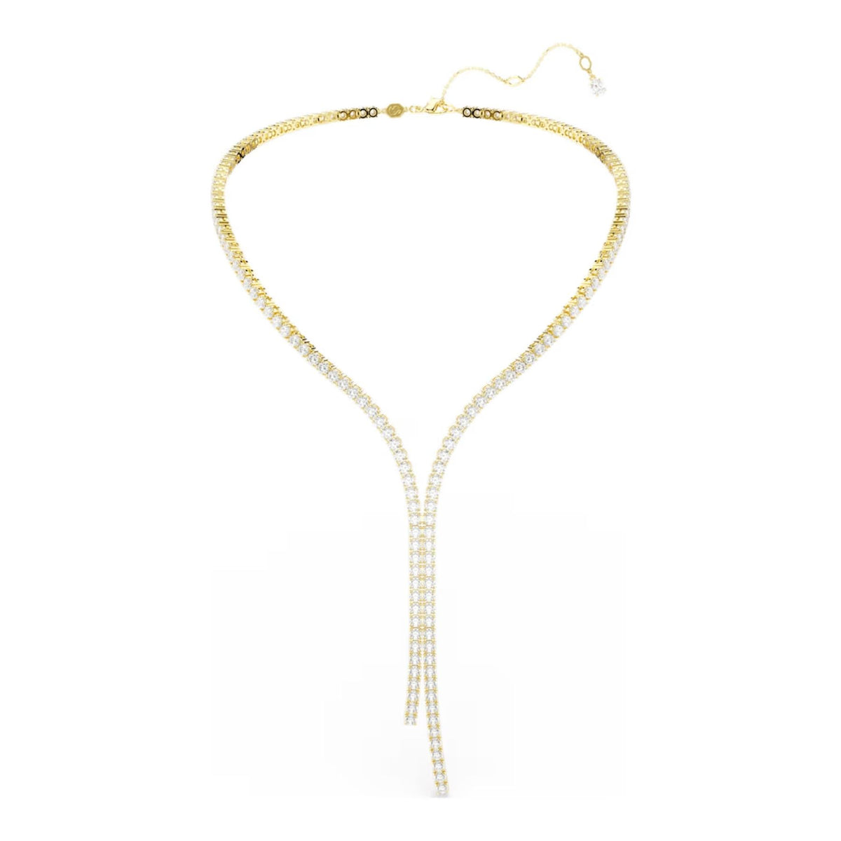 Swarovski Matrix Y kaulakoru, keltakullattu ja kirkkaat zirkoniat, 5750601