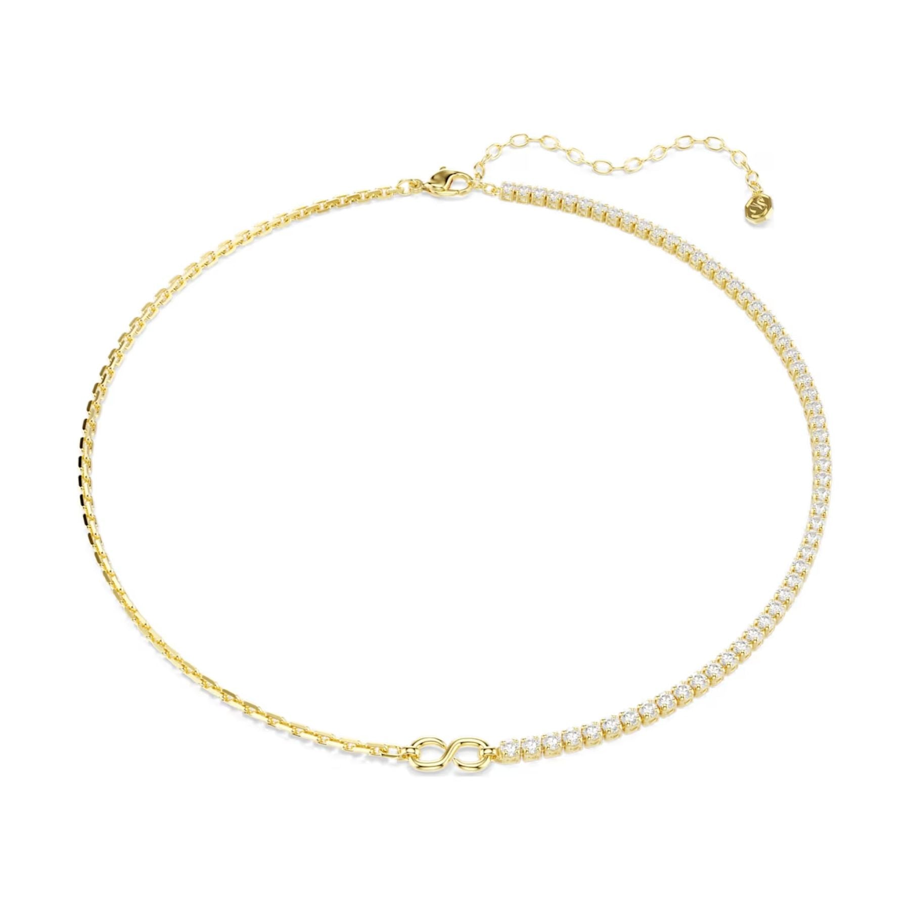 Swarovski Matrix kaulakoru, keltakullattu ja kirkkaat zirkonit, 5747717