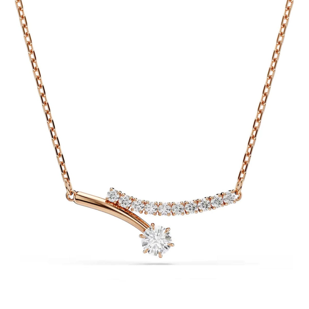 Swarovski Matrix kaulakoru, rosekullattu ja kirkkaat zirkoniat, 5763823