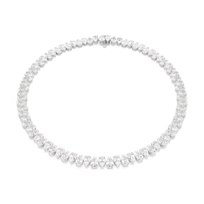 Swarovski Matrix kaulakoru, vaalea metalli ja kirkkaat kristallit 5662277