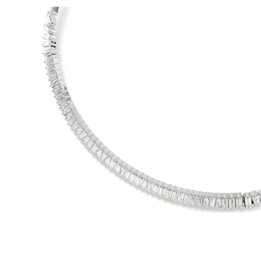 Swarovski Matrix kaulakoru, vaalea metalli ja kirkkaat kristallit, 5727111