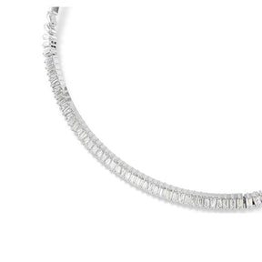 Swarovski Matrix kaulakoru, vaalea metalli ja kirkkaat kristallit, 5727111