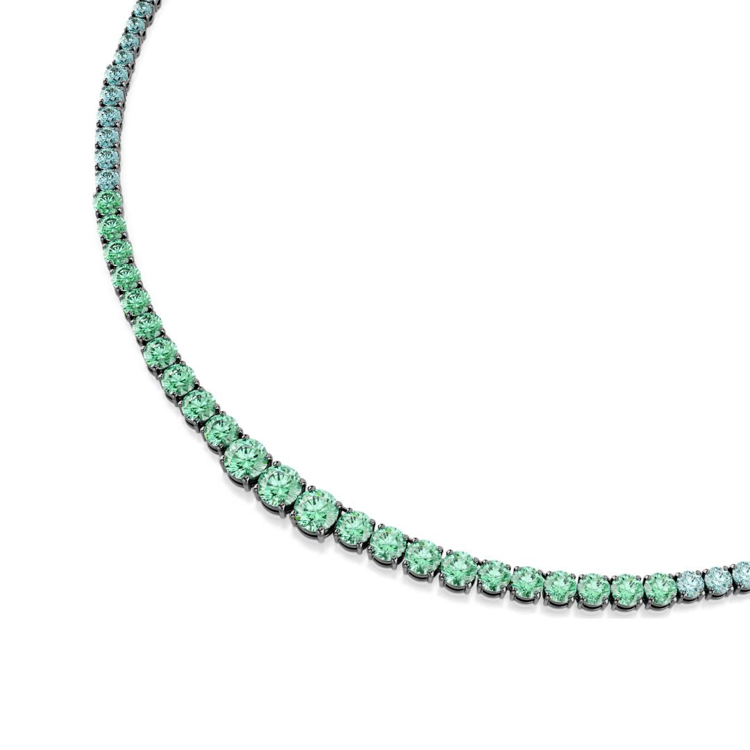 Swarovski Matrix kaulakoru, vihreät ja siniset zirkonit, 5751192