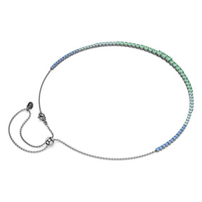 Swarovski Matrix kaulakoru, vihreät ja siniset zirkonit, 5751192