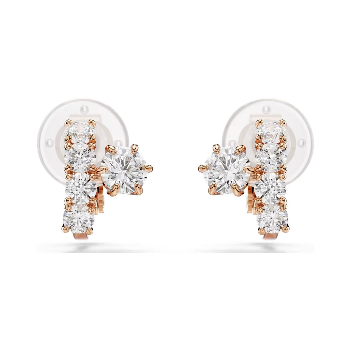 Swarovski Matrix klipsikorvakorut, rosekullattu ja kirkkaat zirkonit, 5763822