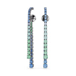Swarovski Matrix korvakorut, siniset ja vihreät zirkonit 5741390