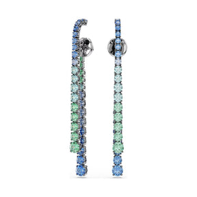 Swarovski Matrix korvakorut, siniset ja vihreät zirkonit 5741390