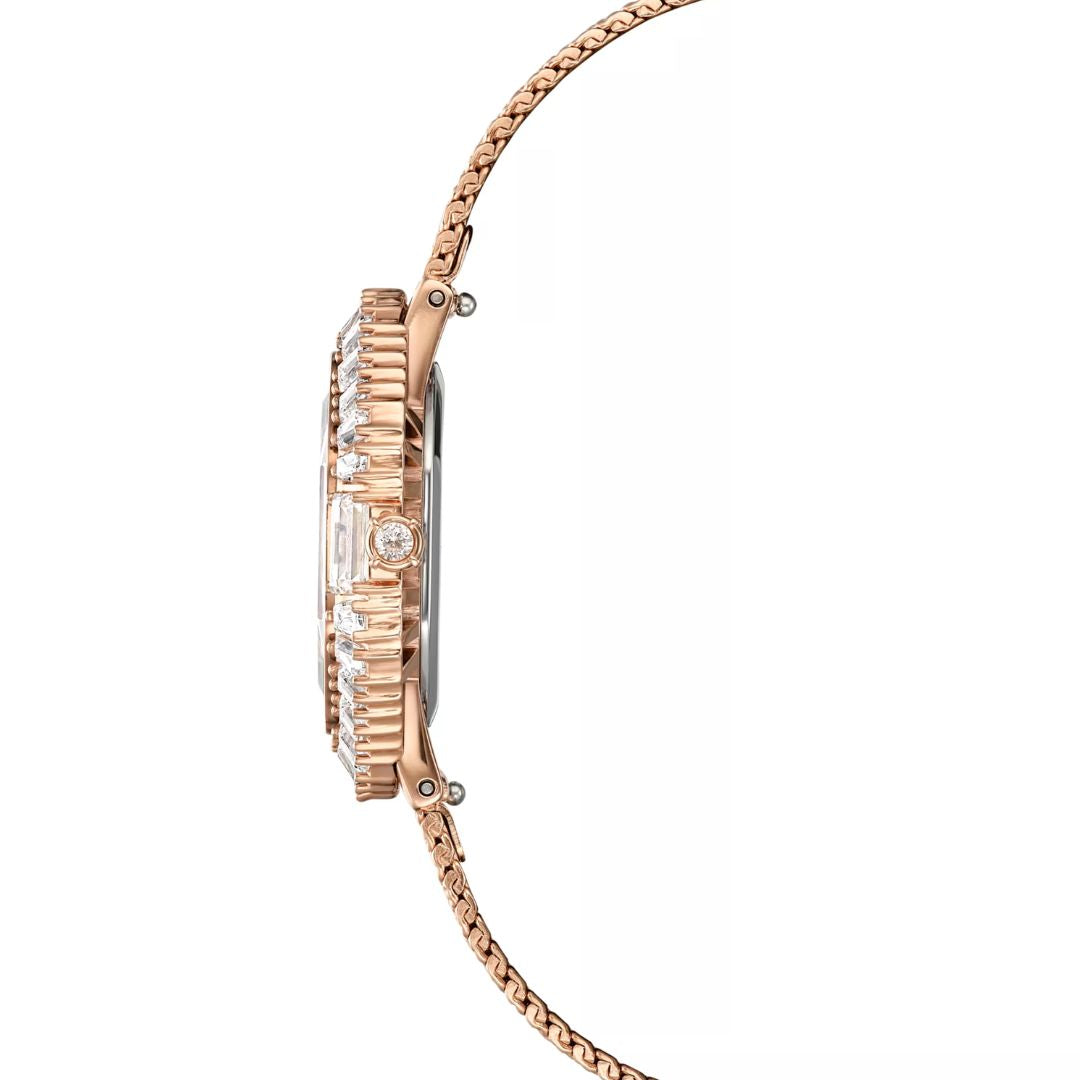 Swarovski Matrix octagon rannekello, ruusukullanvärinen ja kirkkaat kristallit, 5732497