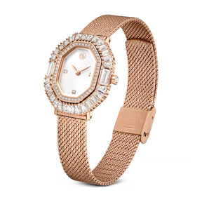 Swarovski Matrix octagon rannekello, ruusukullanvärinen ja kirkkaat kristallit, 5732497