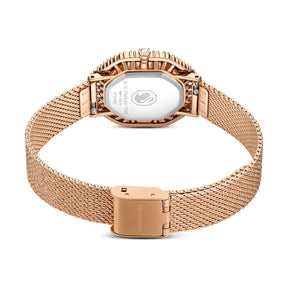 Swarovski Matrix octagon rannekello, ruusukullanvärinen ja kirkkaat kristallit, 5732497