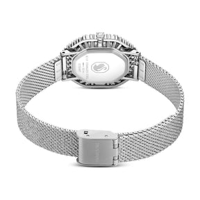 Swarovski Matrix octagon rannekello, vaalea metalli ja kirkkaat kristallit, 5732498