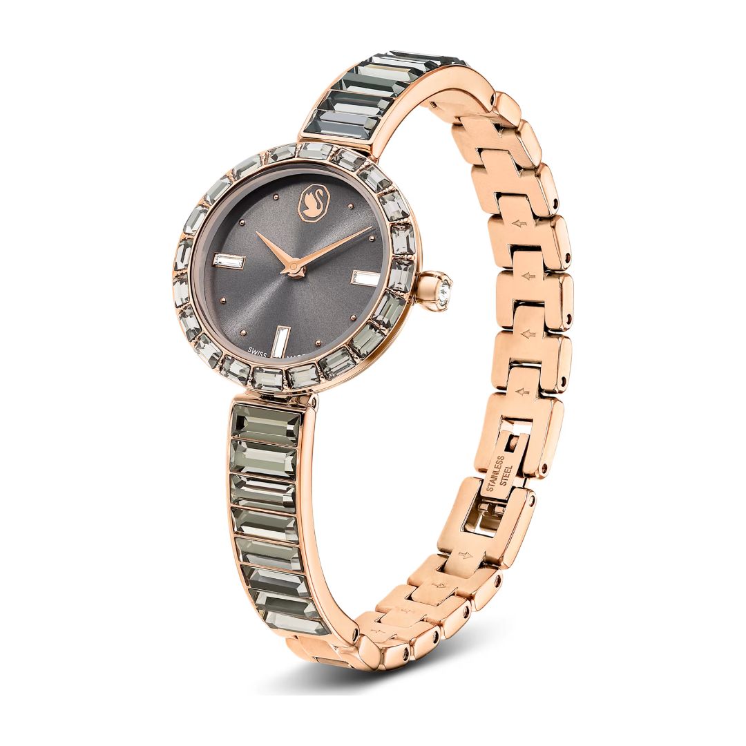 Swarovski Matrix rannekello, ruusukullanvärinen ja harmaat kristallit, 5679887