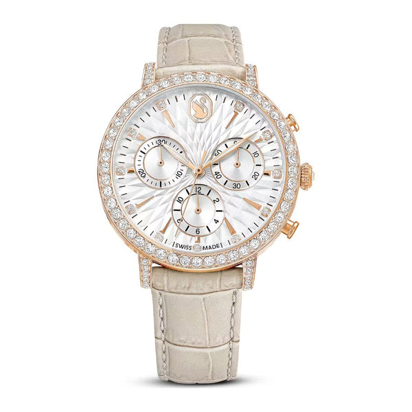 Swarovski Matrix Watch, Rose Gold and White Crystals, 5702849