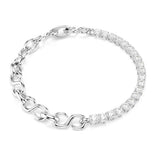Swarovski Matrix rannekoru, vaalea metalli ja kirkkaat zirkonit, 5753926