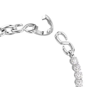 Swarovski Matrix rannekoru, vaalea metalli ja kirkkaat zirkonit, 5753926