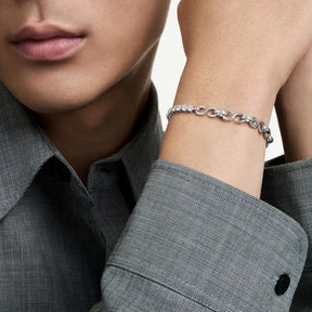 Swarovski Matrix rannekoru, vaalea metalli ja kirkkaat zirkonit, 5753926