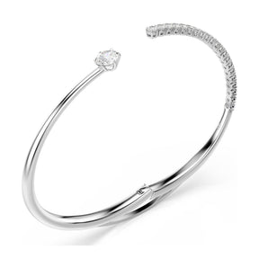 Swarovski Matrix rannerengas, vaalea metalli ja kirkkaat zirkonit, 5753569