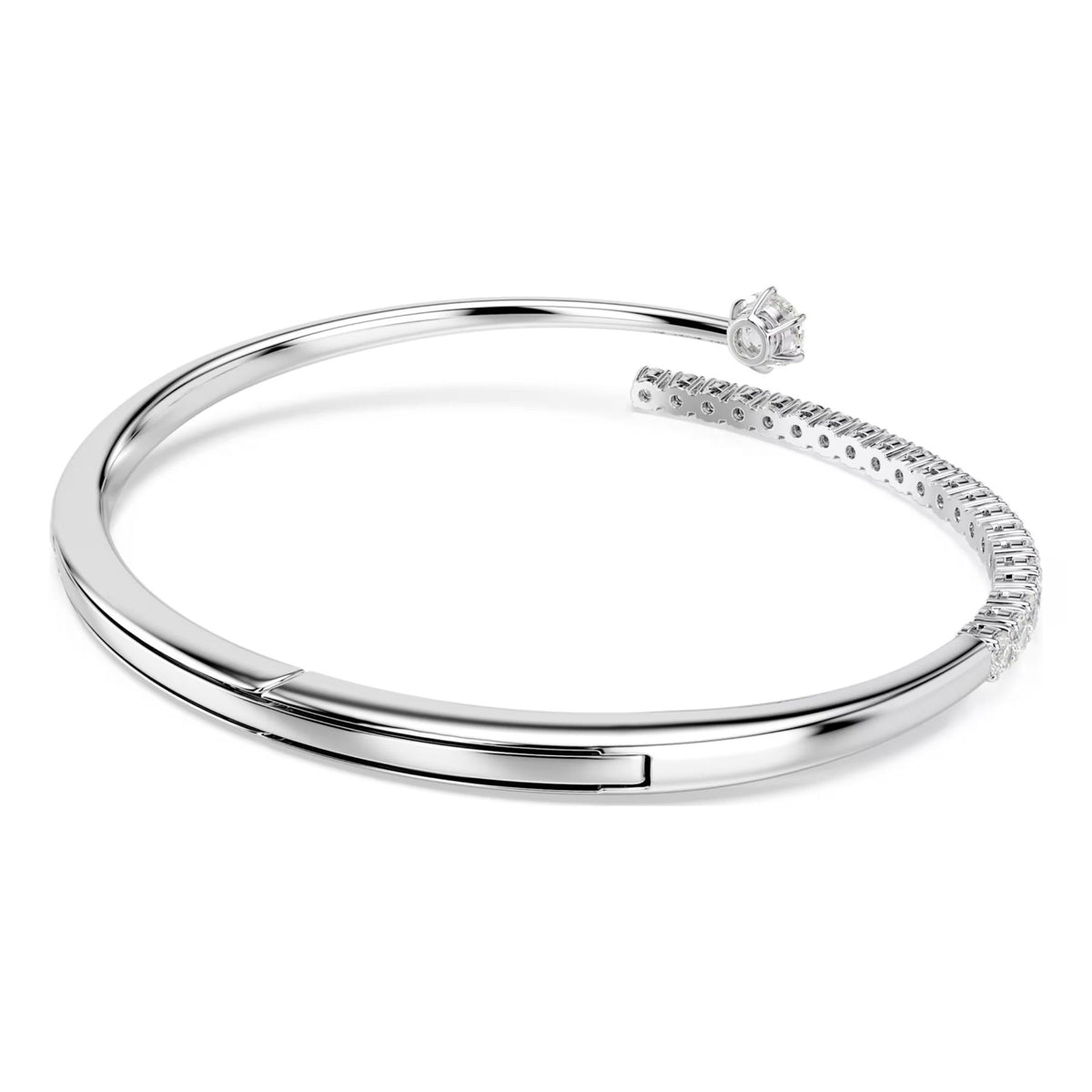 Swarovski Matrix rannerengas, vaalea metalli ja kirkkaat zirkonit, 5753569