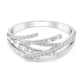 Swarovski Matrix rannerengas, vaalea metalli ja kirkkaat kristallit