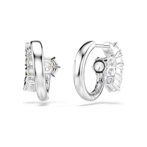 Swarovski Matrix rengaskorvakorut, vaalea metalli ja kirkkaat zirkonit, 5753572
