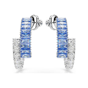 Swarovski Matrix rengaskorvakorut, siniset ja kirkkaat kristallit 5722459