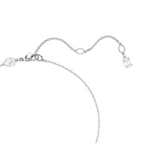Swarovski Matrix riipus ja korvakorut, vaalea metalli kirkkaalla kristallilla ja valkoisella helmellä 5689624