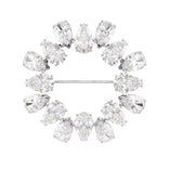 Swarovski Matrix rintakoru, vaalea metalli ja kirkkaat kristallit 5714646