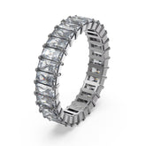 Swarovski Matrix sormus, tumma metalli ja kirkkaat kristallit, 5648916