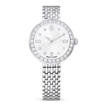 Swarovski Matrix tennis 7-link rannekello, hopeanväri ja kirkkaat kristallit, 5673022
