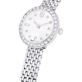 Swarovski Matrix tennis 7-link rannekello, hopeanväri ja kirkkaat kristallit, 5673022