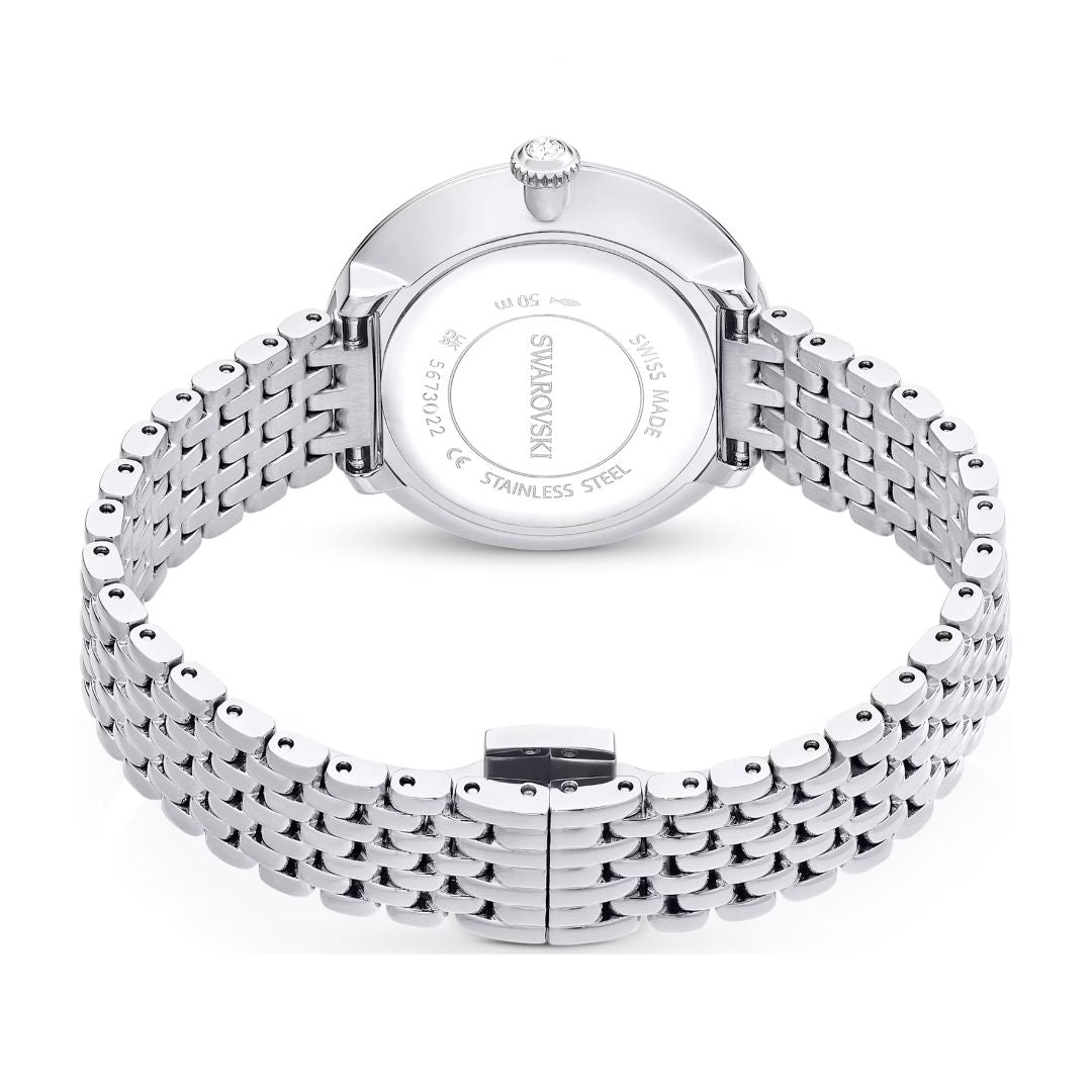 Swarovski Matrix tennis 7-link rannekello, hopeanväri ja kirkkaat kristallit, 5673022