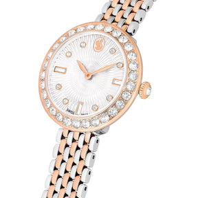 Swarovski Matrix tennis 7-link rannekello, ruusukullanväri, hopeanväri ja kirkkaat kristallit, 5672971