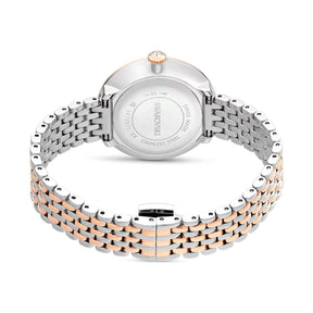 Swarovski Matrix tennis 7-link rannekello, ruusukullanväri, hopeanväri ja kirkkaat kristallit, 5672971