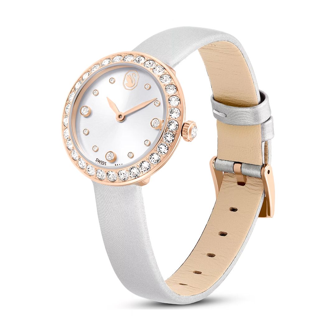 Swarovski Matrix tennis rannekello, ruusukullanväri ja kirkkaat kristallit, 5710105