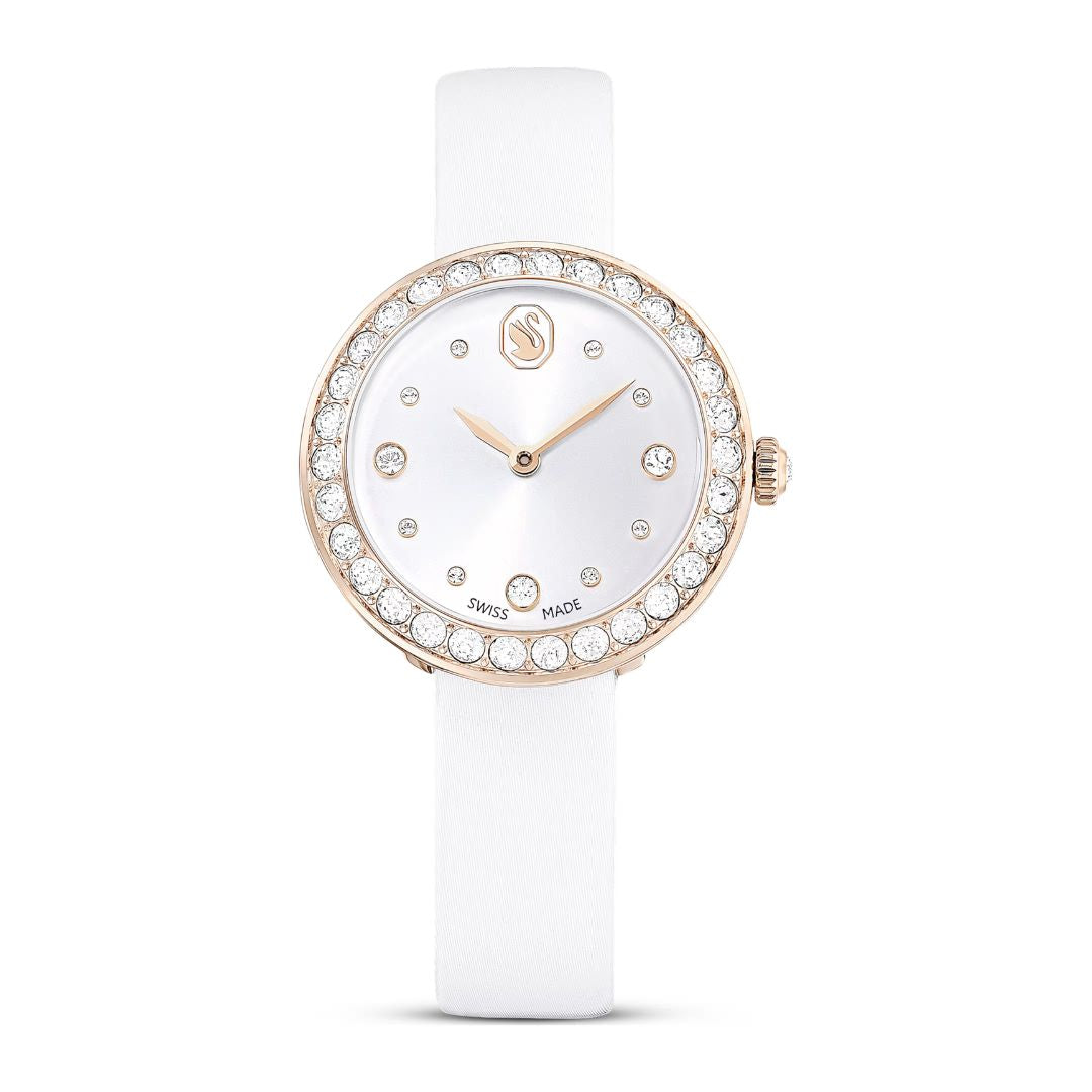 Swarovski Matrix tennis rannekello, samppanjakullanväri ja kirkkaat kristallit, 5710103