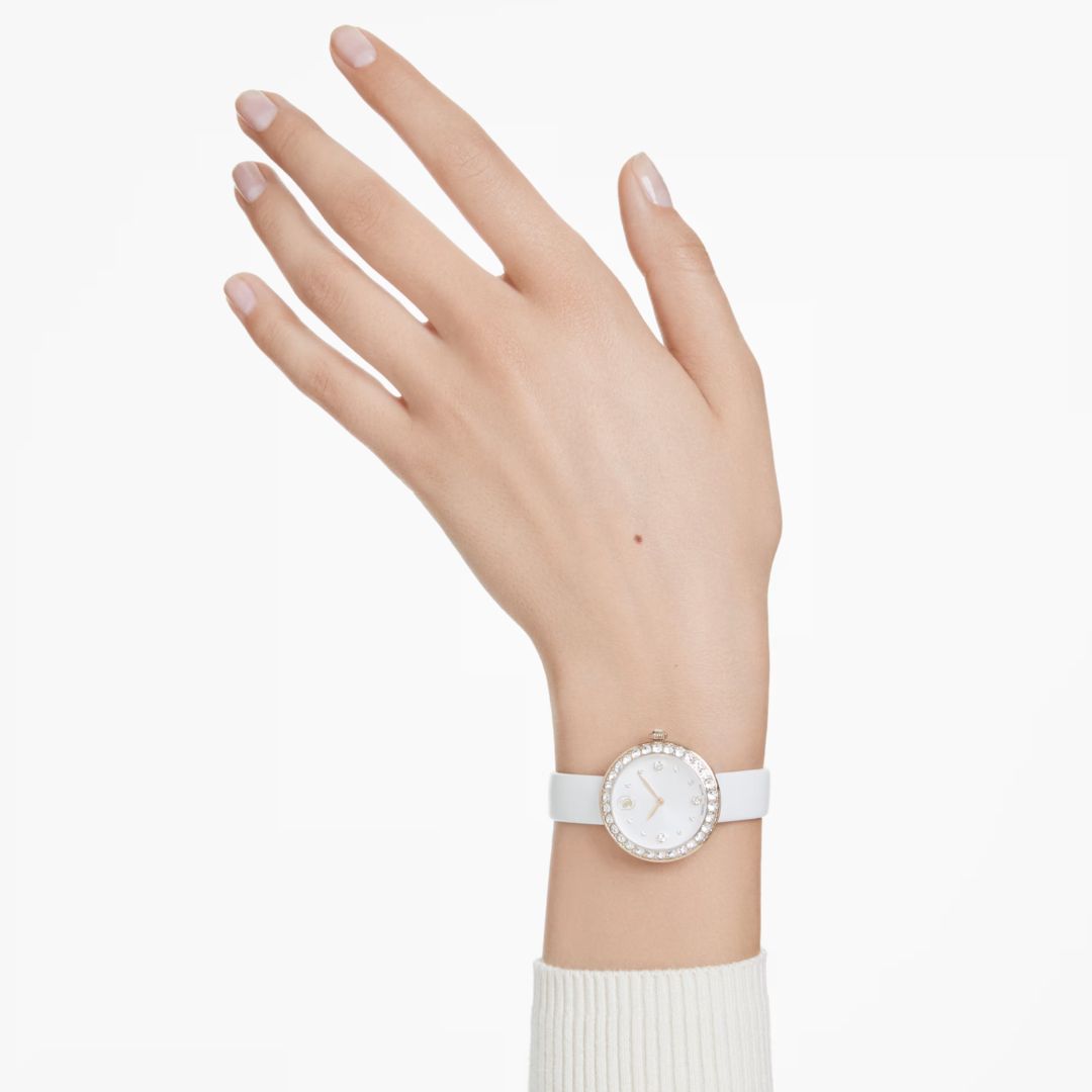 Swarovski Matrix tennis rannekello, samppanjakullanväri ja kirkkaat kristallit, 5710103