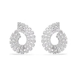 Swarovski Matrix rengaskorvakorut, vaalea metalli ja kirkkaat zirkonit 5705834