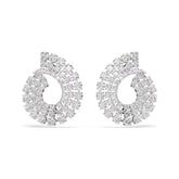 Swarovski Matrix rengaskorvakorut, vaalea metalli ja kirkkaat zirkonit 5705834