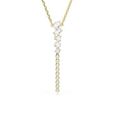 Swarovski Mesmera Y-kaulakoru, keltakullattu ja kirkkaat zirkonit, 5747997