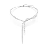 Swarovski Mesmera Y-kaulakoru, vaalea metalli ja kirkkaat zirkonit, 5748652