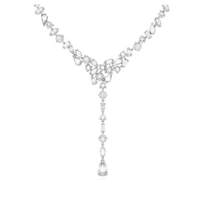 Swarovski Mesmera Y kaulakoru, vaalea metalli ja kirkkaat kristallit, 5661520