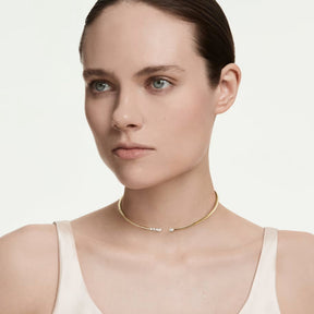 Swarovski Mesmera choker kaulakoru, keltakullattu ja kirkkaat zirkonit, 5765175