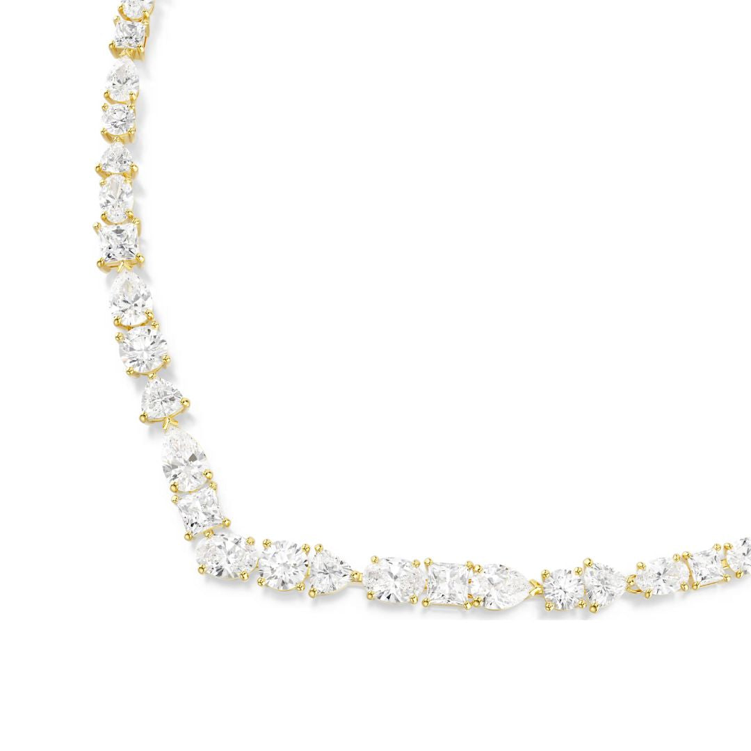 Swarovski Mesmera kaulakoru, keltakullanväri ja kirkkaat kristallit, 5743826